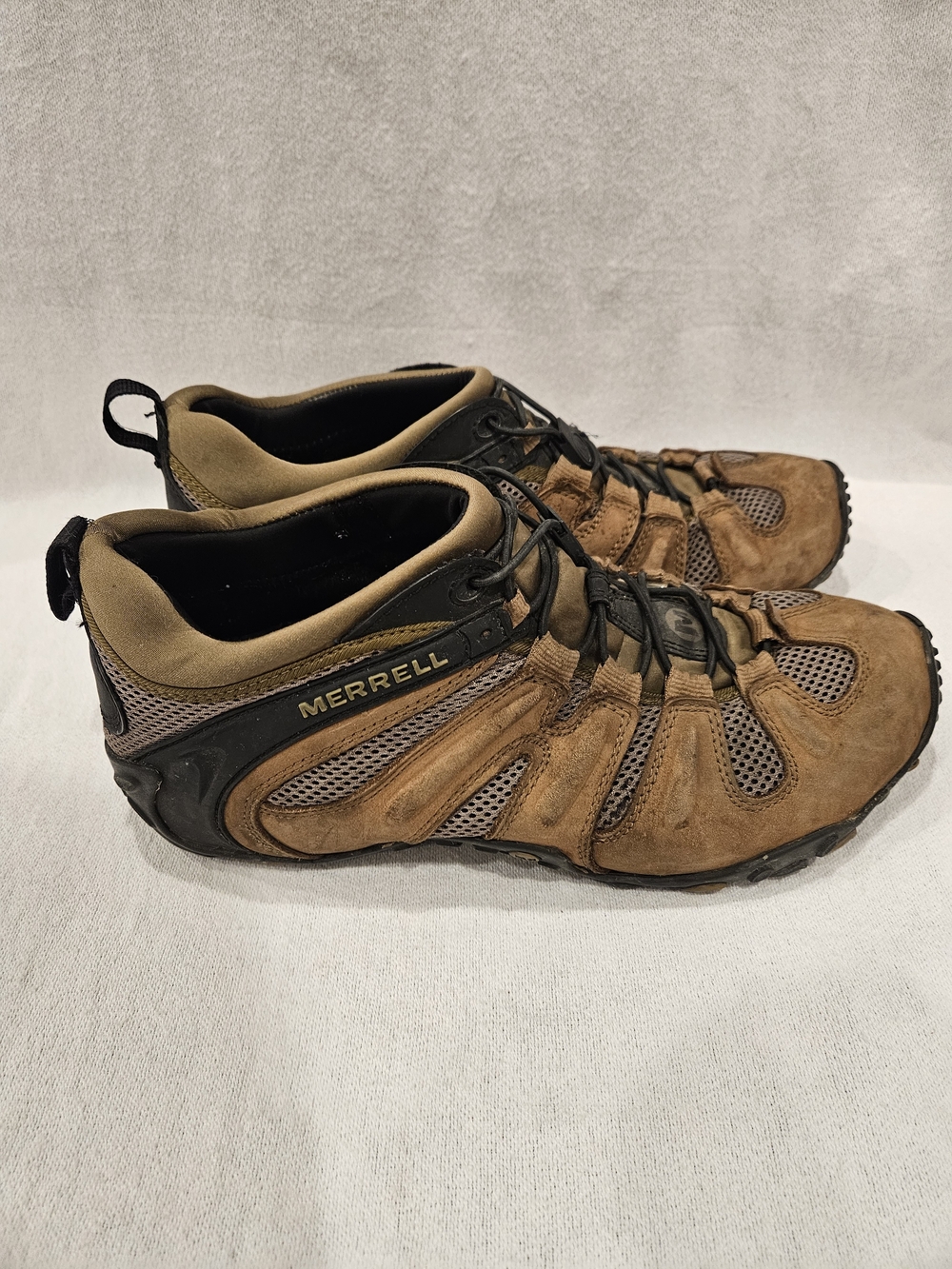 Merrell Men Chameleon 8 Stretch Hiking Shoes Leather-And-Mesh,Nubuck - Picture 3 of 8